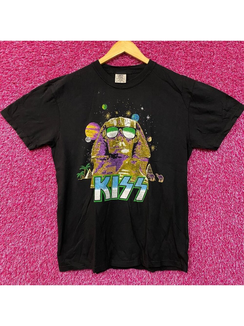 Kiss Hot In The Shade Album Cover Art Glam Metal T-Shirt Large